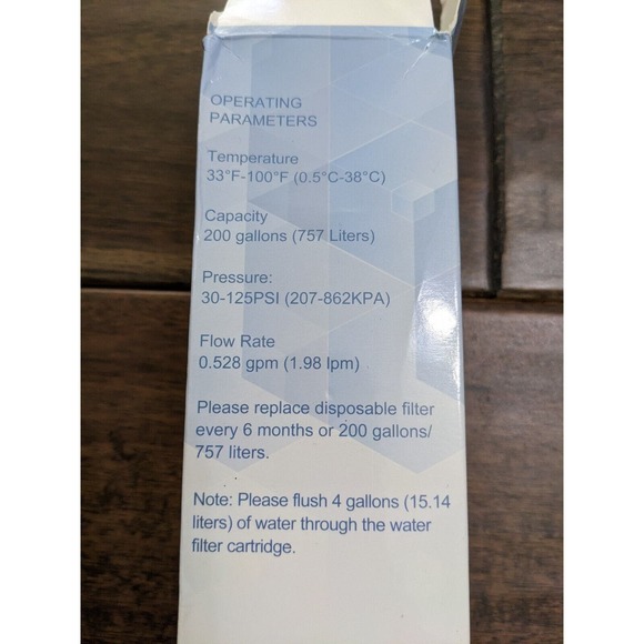 Waten 46999 Replacement Filter WF3CB for Frigidaire and Kenmore - New Sealed - Picture 5 of 6